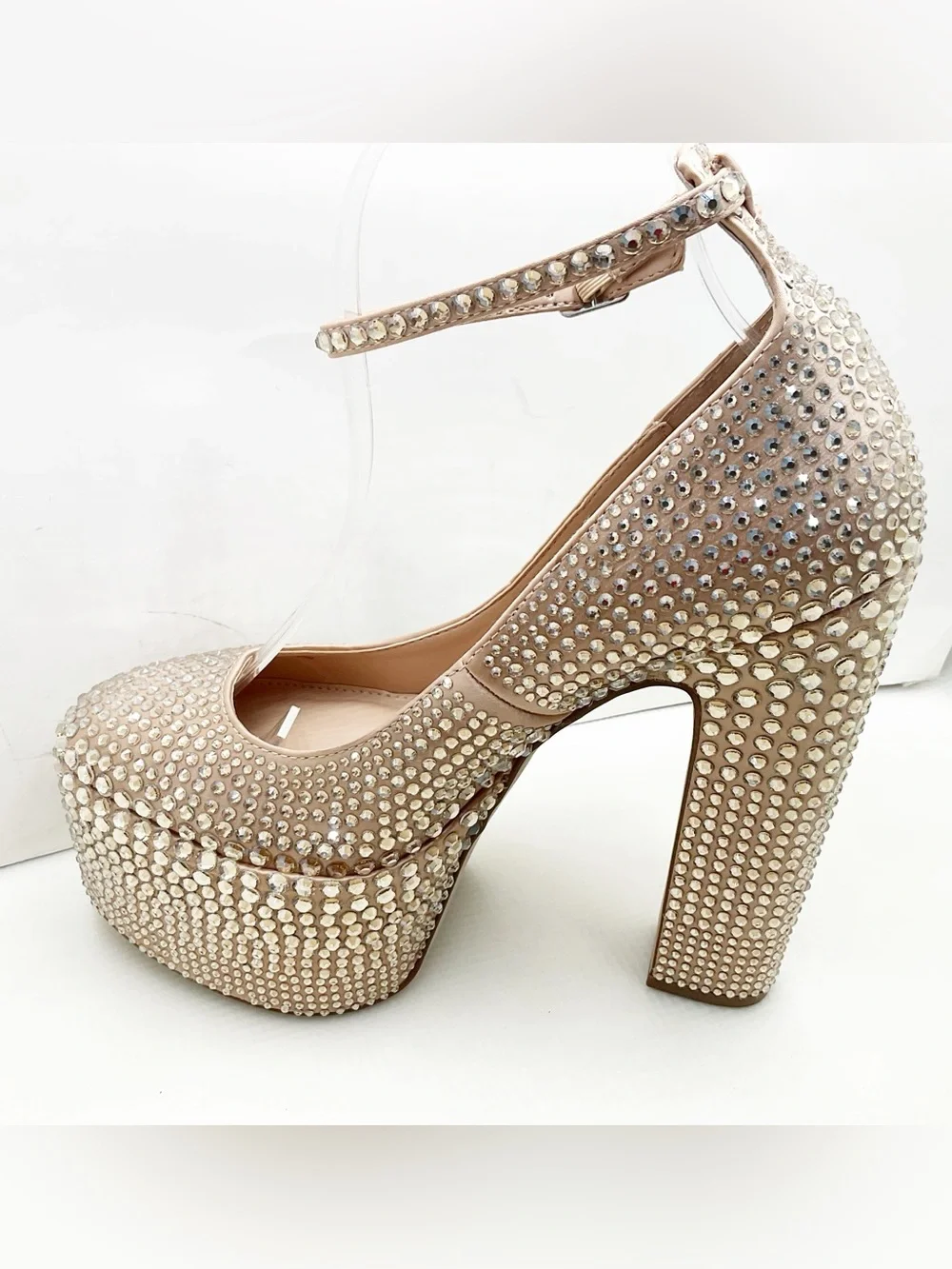 {Steve Madden} Skyrise Rhinestone Embellished Platform Heels
